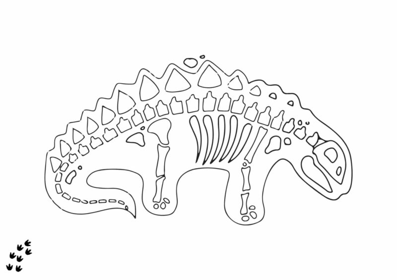 Dinosaurs 21 Stor dinosaur med plader og pigge langs ryggen
