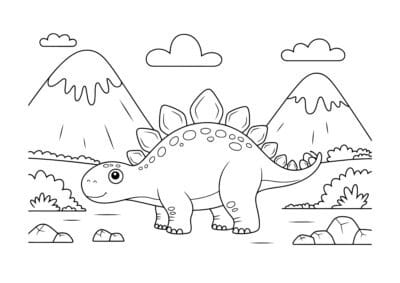tegning af dinosaur 74