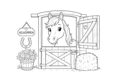 tegning af hest 126