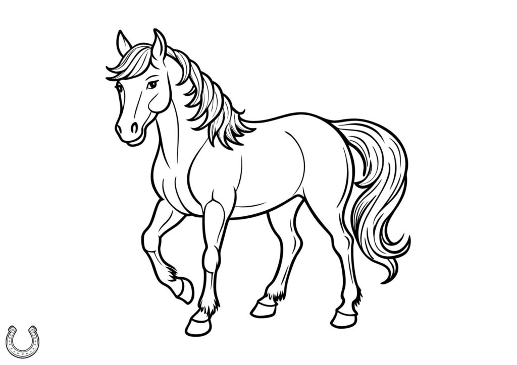 tegning af hest 87