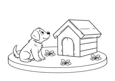 tegning af hund 106