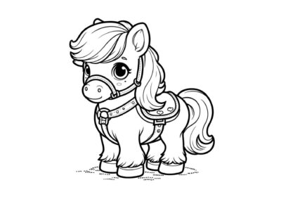 tegning pony 10