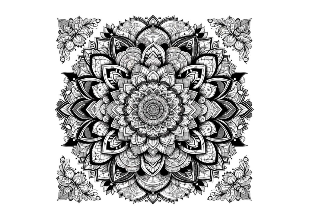 mandala tegning 53