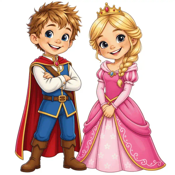 storm og sigga illustration prinsesser
