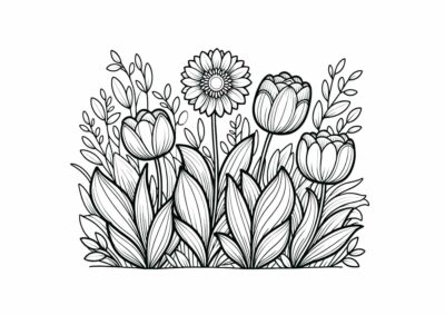 tegning af blomst 52