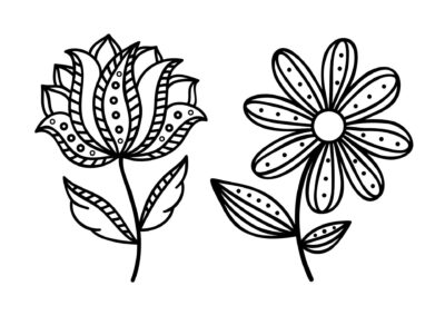Tegninger af blomster 93 tegning af blomst 62