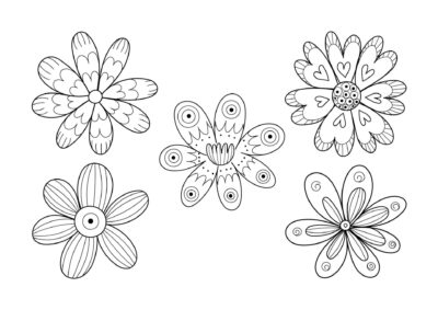 Tegninger af blomster 3 tegning af blomster mini
