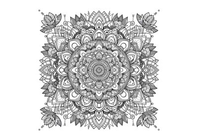 tegning af mandala 12