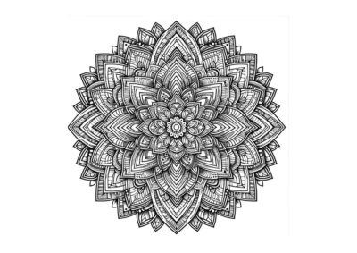 tegning af mandala 24