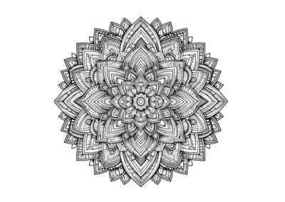 tegning af mandala 25