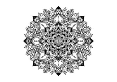 tegning af mandala 28