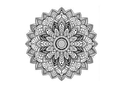 tegning af mandala 4