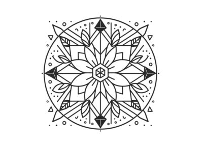 tegning af mandala 6