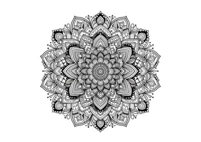 tegning af mandala 8