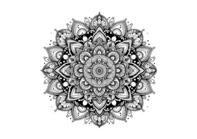 tegning af mandala 9