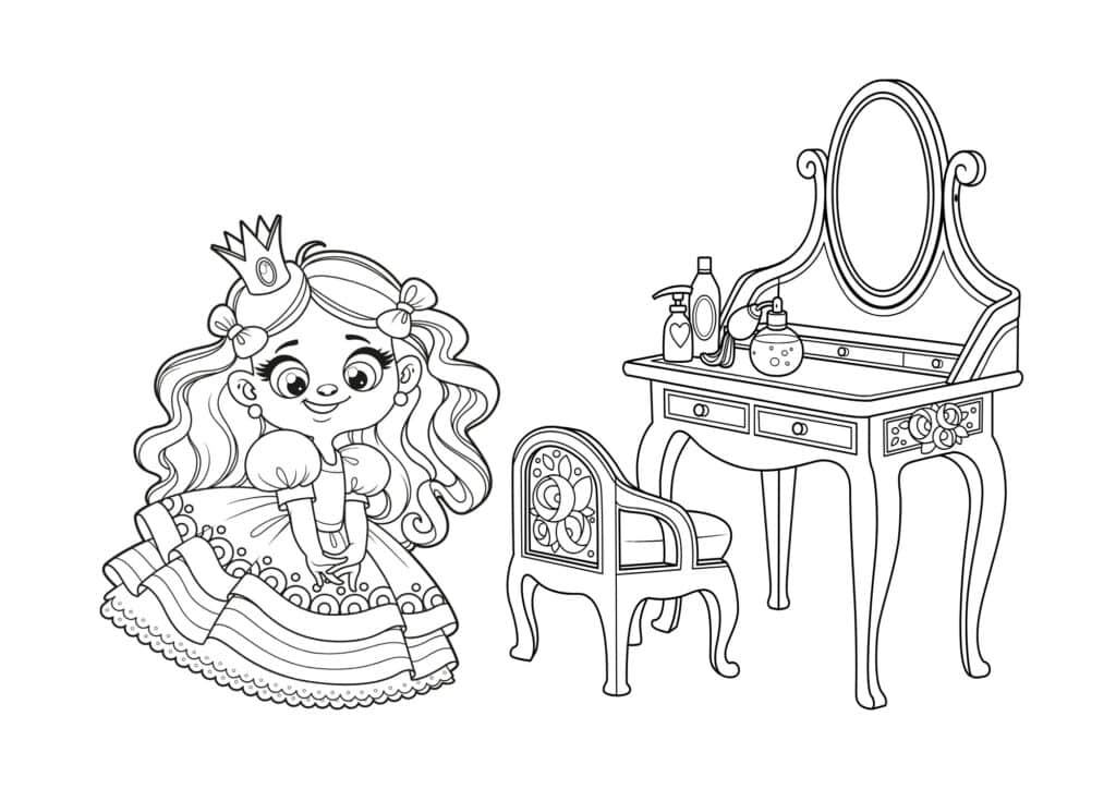 tegning af prinsesse 18