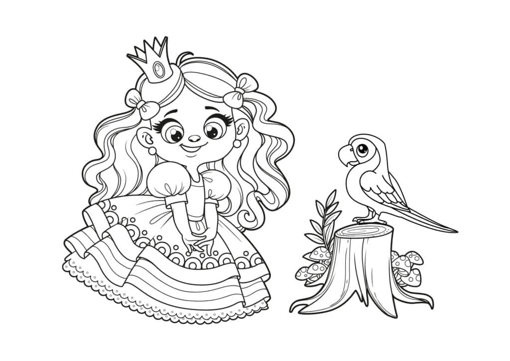 tegning af prinsesse 19
