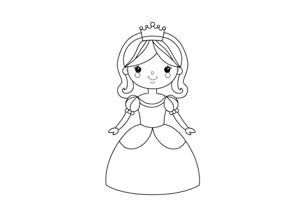 tegning af prinsesse 2