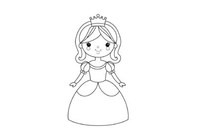 tegning af prinsesse 2