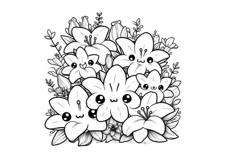Blomster 5 tegning-blomster-liljer-1