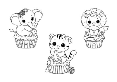 Tegninger af mad og drikke 106 tegning af cupcake 28