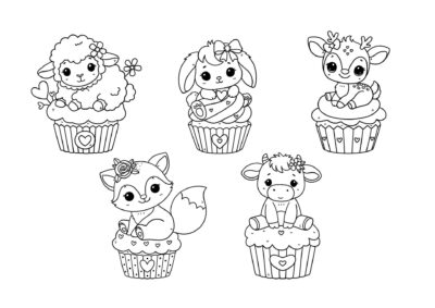 Tegninger af mad og drikke 107 tegning af cupcake 29