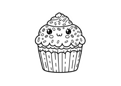 tegning af cupcake 4