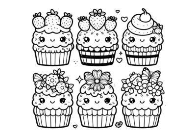 tegning af cupcakes 2