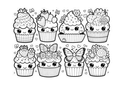 tegning af cupcakes 3