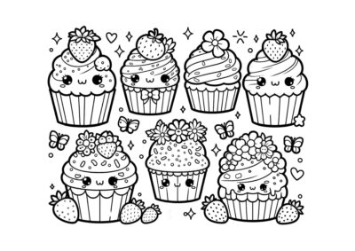 tegning af cupcakes 4