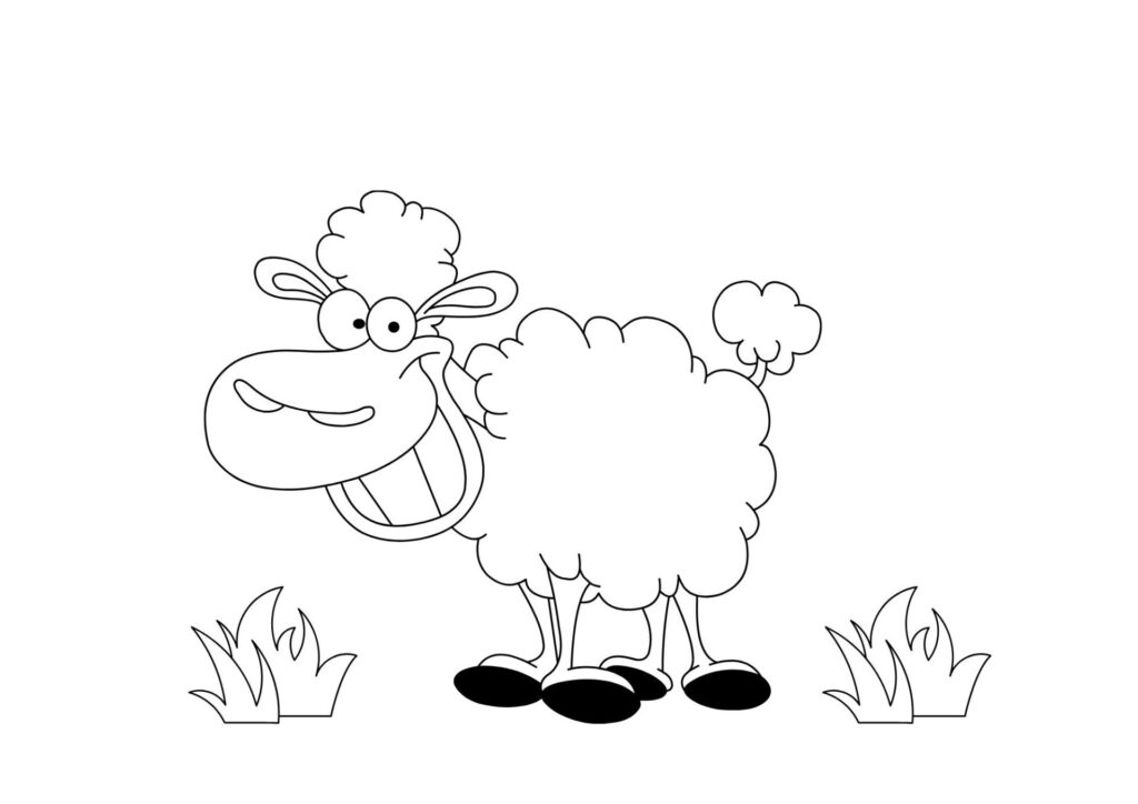 tegning af faar 15