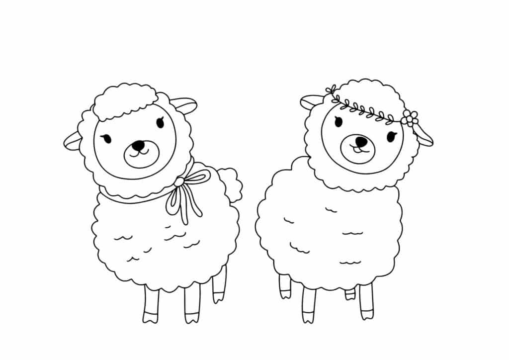 tegning af faar 8