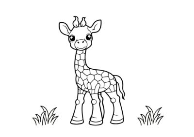 tegning af giraf 9