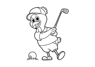tegning af hoene 9
