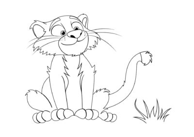 tegning af tiger 7