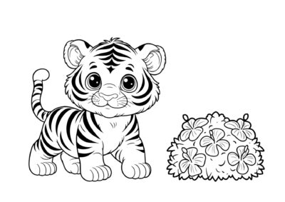tegning af tiger 9