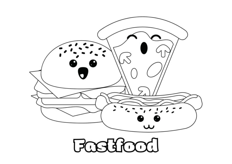 Mad og drikke 1 tegning-fast-food-2