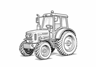 tegning af traktor 6