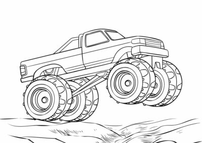 tegning monster truck 1