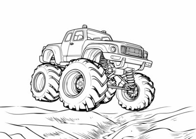 tegning monster truck 2