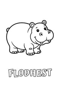 dyr med seks plus bogstaver flodhest 1