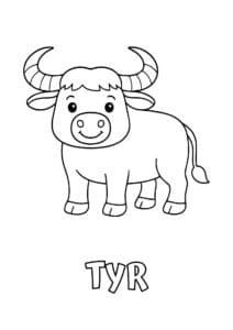 dyr med to bogstaver tyr 1