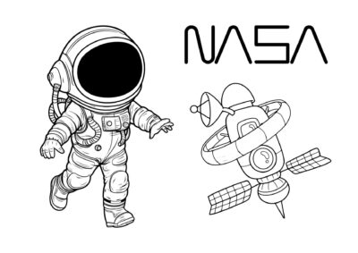 tegning astronaut 11