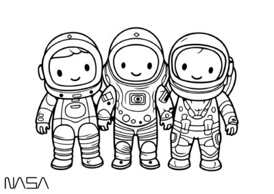 tegning astronaut 5