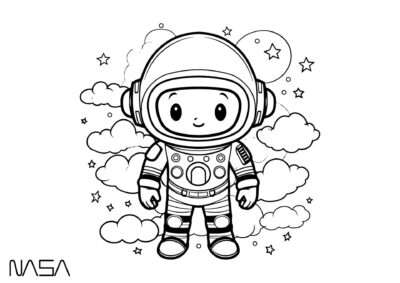 tegning astronaut 7