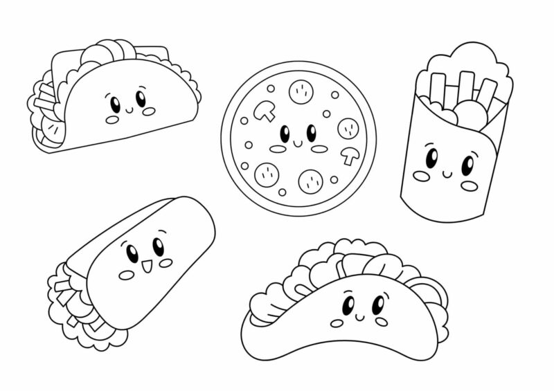 Mad og drikke 2 tegning-fast-food-1