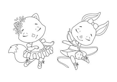 tegning af balletdanser 16