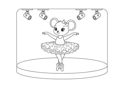 tegning af balletdanser 17