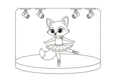 tegning af balletdanser 18