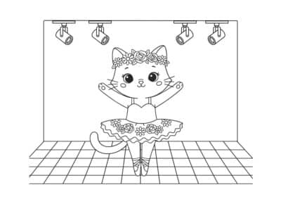 tegning af balletdanser 19